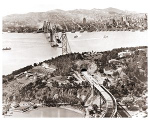 #424 San Francisco-Oakland Bay Bridge with the tunnel that runs through Yerba Buena Island