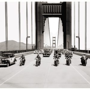 Motorcycles on Opening Day of Golden Gate  Bridge #373