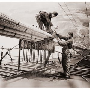 Workers on Golden Gate Bridge Construction #372