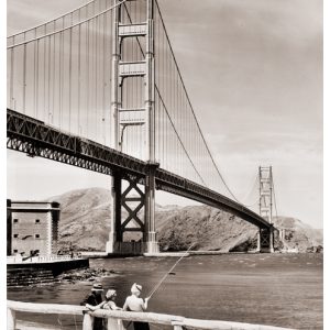 Fishing Near The Newly Completed Golden Gate Bridge #532